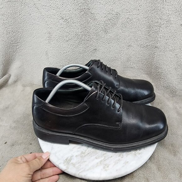 Rockport Shoes Mens Size 9.5 Margin Black Leather Lace Up Oxford *GUC* main image 7